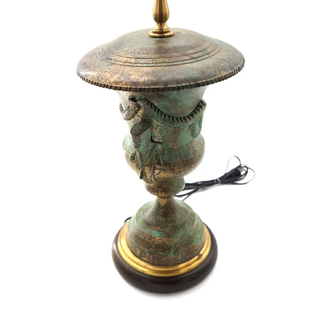 Wild Wood Neoclassical Table Lamp Lighting Luxury Marbleized‎ Green Egypt 29